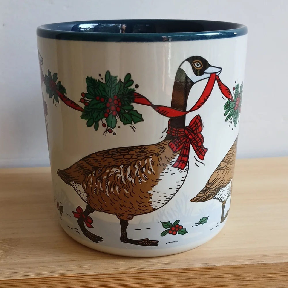 Christmas Geese Potpourri Press Mug 1986